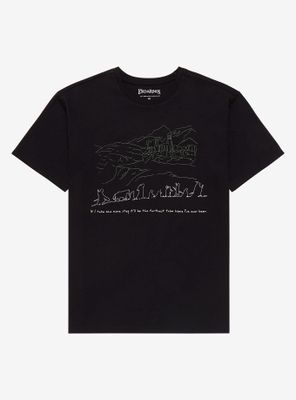 the Lord of Rings Journey Outline Portrait T-Shirt - BoxLunch Exclusive