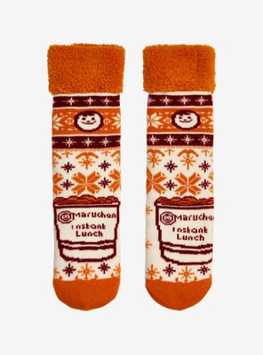 Maruchan Fair Isle Cozy Slipper Socks