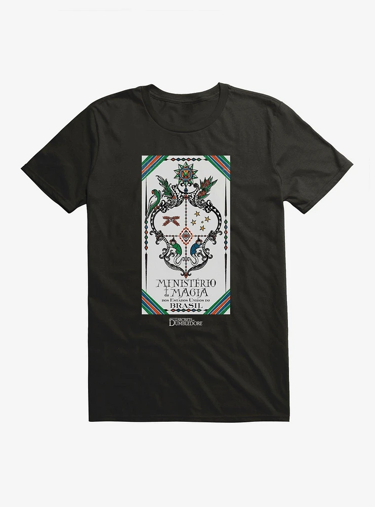 Fantastic Beasts: The Secrets Of Dumbledore Ministerio Da Magia Poster T-Shirt