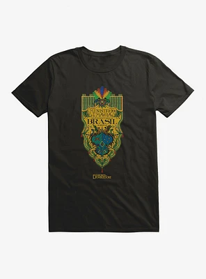 Fantastic Beasts: The Secrets Of Dumbledore Ministerio Da Magia Brasil Crest T-Shirt