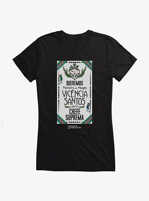 Fantastic Beasts: The Secrets Of Dumbledore Vicencia Santos Para Chefe Suprema Girls T-Shirt