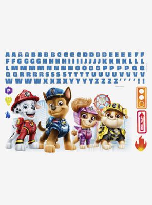 Paw Patrol Peel And Stick Giant Wall Decals With Alphabet