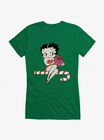 Betty Boop Candy Cane Girls T-Shirt