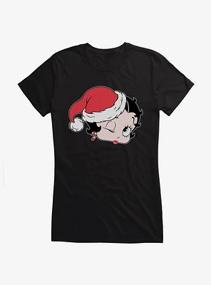Betty Boop Christmas Kiss Girls T-Shirt