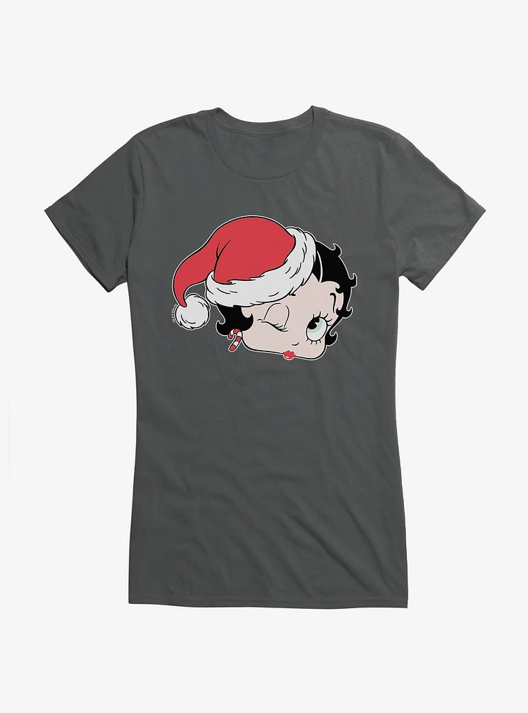 Betty Boop Christmas Kiss Girls T-Shirt