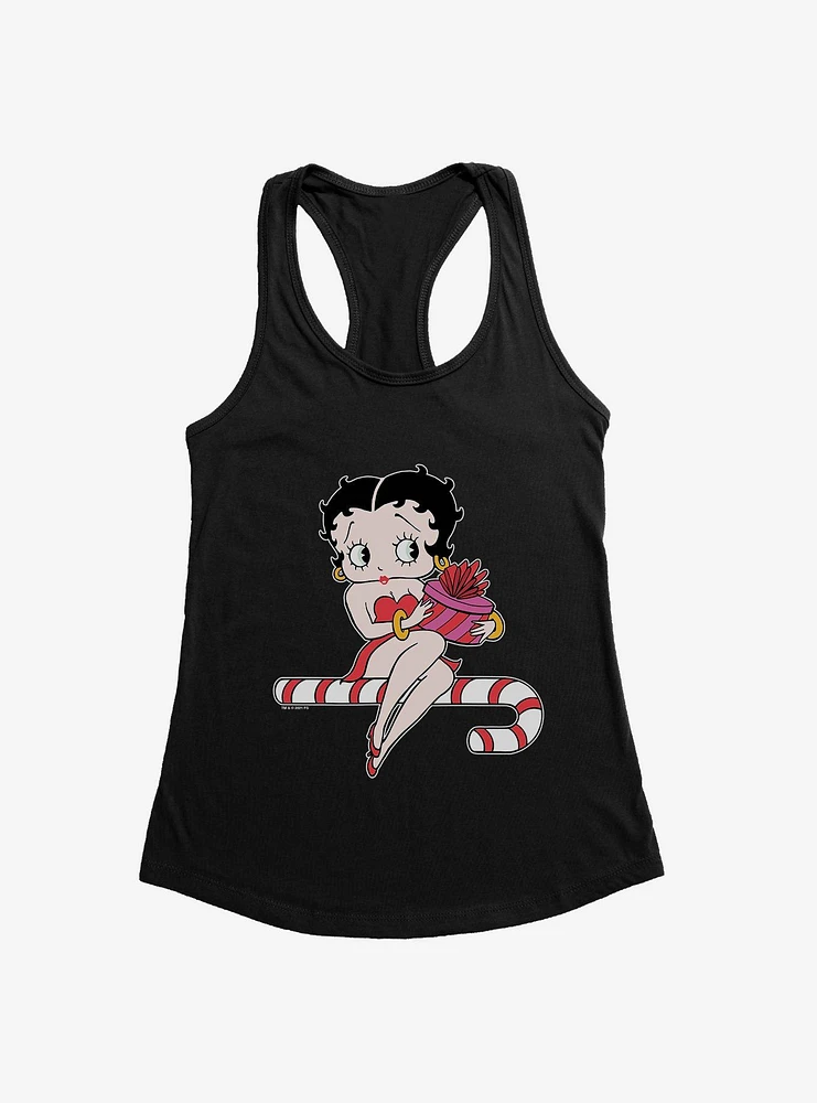 Betty Boop Candy Cane Girls Tank