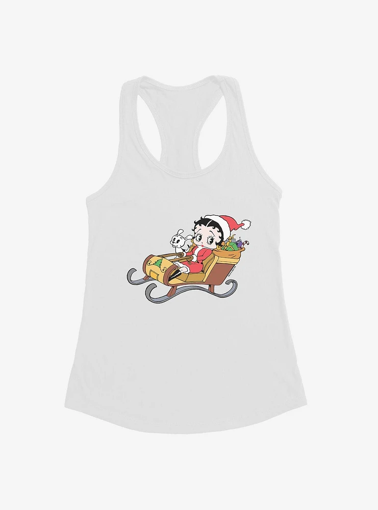 Betty Boop Sleigh Ride Girls Tank