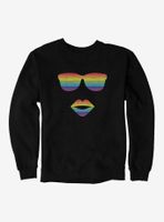 ICreate Pride Rainbow Sunglasses And Lips Sweatshirt