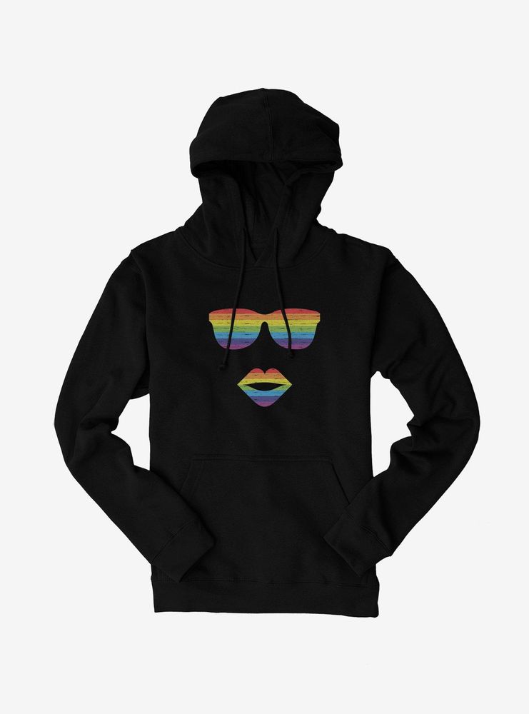 ICreate Pride Rainbow Sunglasses And Lips Hoodie