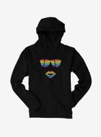 ICreate Pride Rainbow Sunglasses And Lips Hoodie