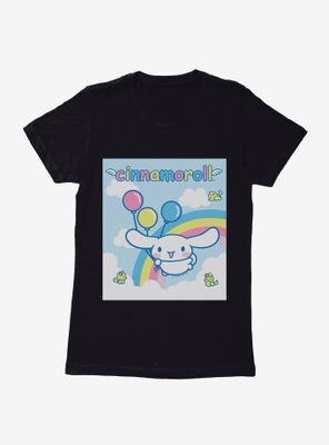 Cinnamoroll Balloons And Rainbow Womens T-Shirt