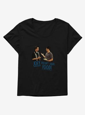Friends Doesn't Share Food Womens T-Shirt Plus