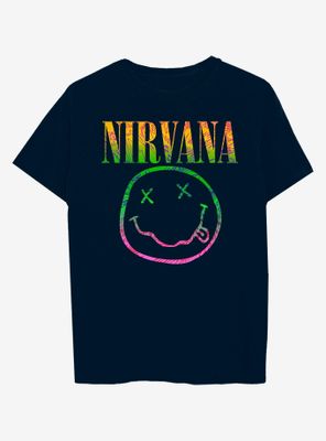 Nirvana Smile Boyfriend Fit Girls T-Shirt