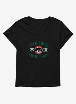 Cats Bad Luck Womens T-Shirt Plus