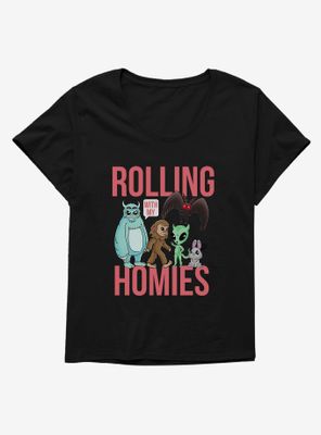 Cryptids Rolling Homies Womens T-Shirt Plus