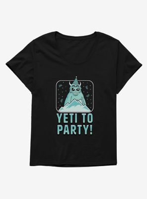 Cryptids Yeti Party Womens T-Shirt Plus