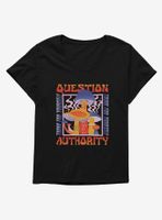 Shrooms Question Authority Womens T-Shirt Plus