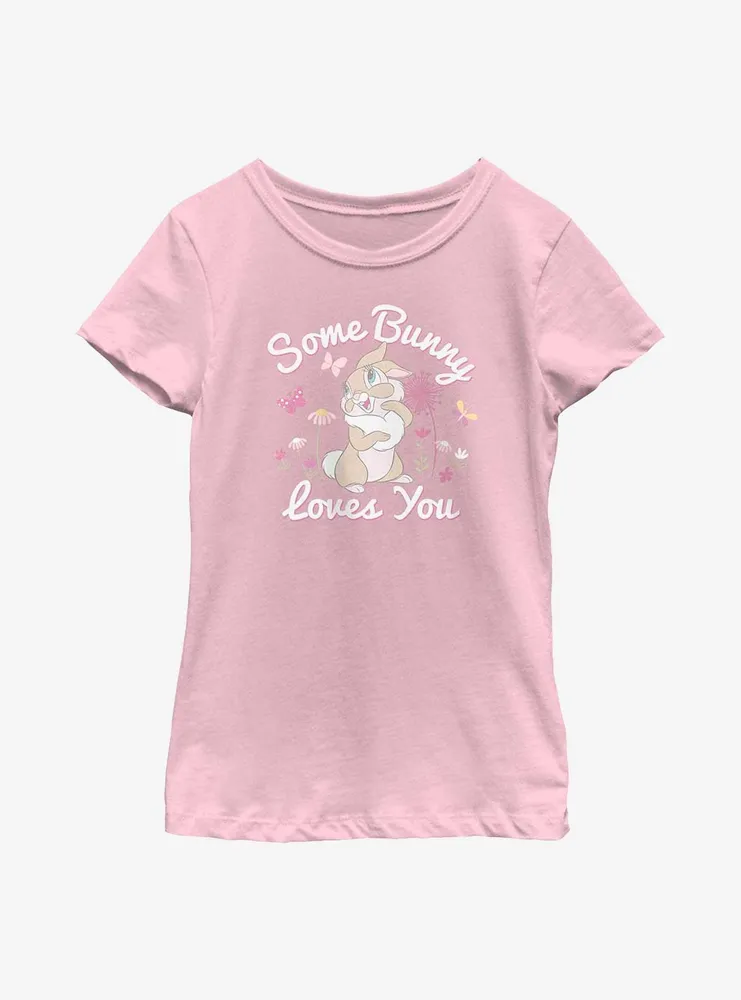 Disney Bambi Some Bunny Loves You Youth Girls T-Shirt