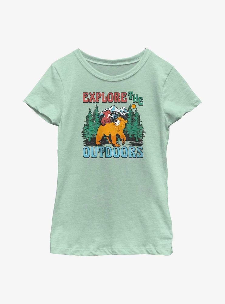 Disney Brother Bear Explore The Outdoors Youth Girls T-Shirt