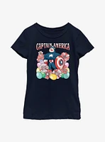 Marvel Captain America Collecting Eggs Youth Girls T-Shirt