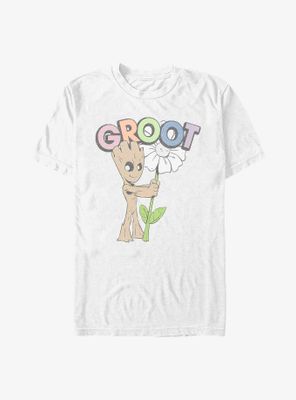 Marvel Guardians Of The Galaxy Cute Groot Flower T-Shirt