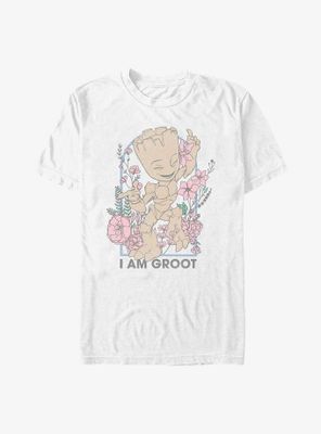 Marvel Guardians Of The Galaxy Floral Groot T-Shirt