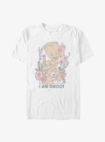 Marvel Guardians Of The Galaxy Floral Groot T-Shirt