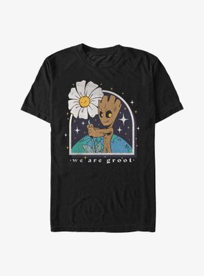 Marvel Guardians Of The Galaxy We Are Groot Flower T-Shirt