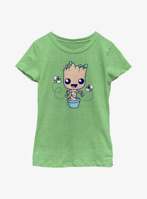 Marvel Guardians Of The Galaxy Baby Groot Hello Spring Youth Girls T-Shirt