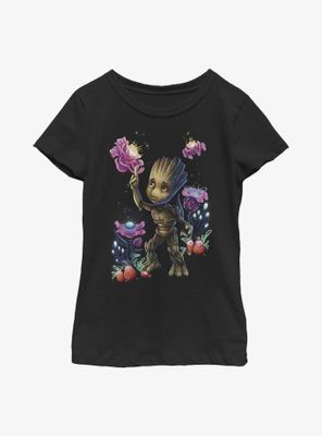 Marvel Guardians Of The Galaxy Groot Plants Youth Girls T-Shirt
