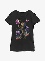 Marvel Guardians Of The Galaxy Groot Plants Youth Girls T-Shirt