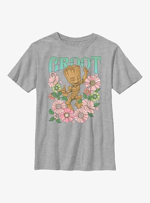 Marvel Guardians Of The Galaxy Groot Flower Dance Youth T-Shirt
