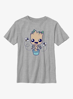 Marvel Guardians Of The Galaxy Baby Groot Hello Spring Youth T-Shirt