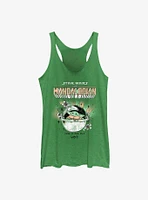 Star Wars The Mandalorian Floral Child Womens Tank Top