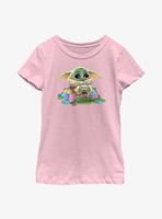 Star Wars The Mandalorian Child Easter Eggs Youth Girls T-Shirt