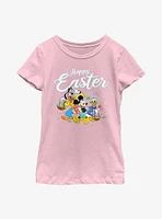 Disney Mickey Mouse And Friends Happy Easter Youth Girls T-Shirt