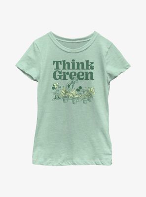 Disney Mickey Mouse Think Green Youth Girls T-Shirt