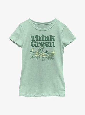 Disney Mickey Mouse Think Green Youth Girls T-Shirt