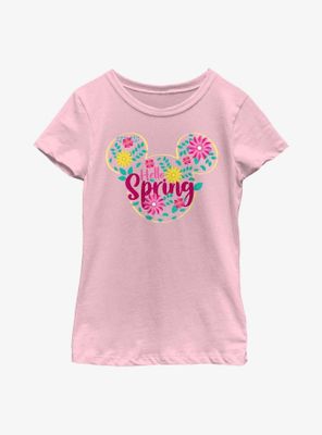 Disney Mickey Mouse Hello Spring Ears Youth Girls T-Shirt