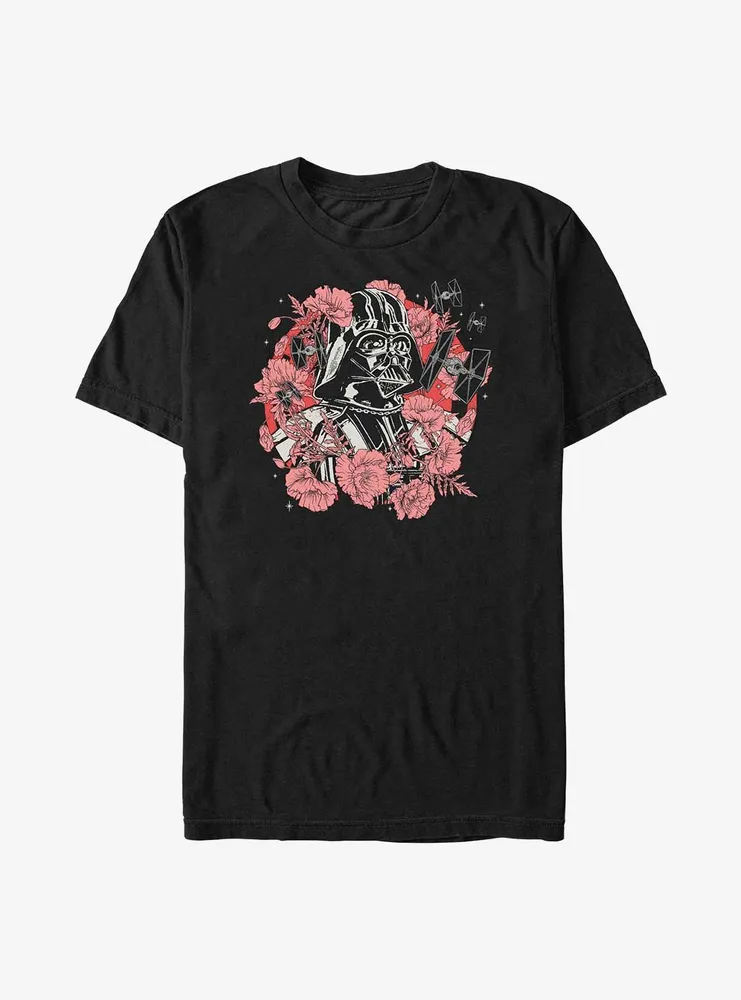Star Wars Floral Darth Vader T-Shirt
