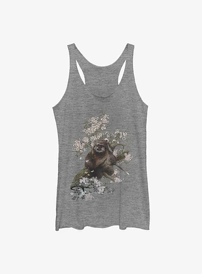 Star Wars Ewok The Flowers Womens Tank Top