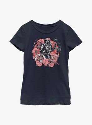 Star Wars Floral Darth Vader Youth Girls T-Shirt