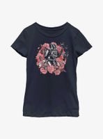 Star Wars Floral Darth Vader Youth Girls T-Shirt