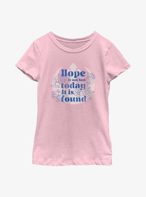 Star Wars Hope Is Not Lost Youth Girls T-Shirt