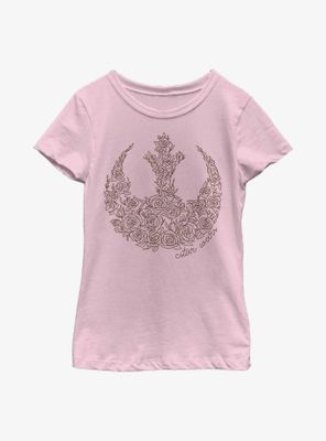 Star Wars Rose Rebel Youth Girls T-Shirt