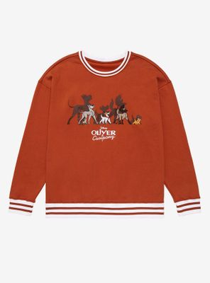 Disney Oliver & Company Group Portrait Varsity Crewneck - BoxLunch Exclusive