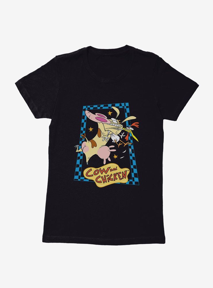 Cartoon Network Cow And Chicken Squeeze Womens T-Shirt