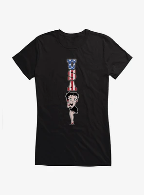 Betty Boop Americana USA Girls T-Shirt