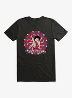 Betty Boop Red and Blue Splash T-Shirt