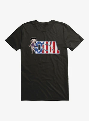 Betty Boop Stars and Stripes USA T-Shirt